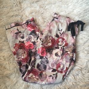 Silky Floral Pajama Pants